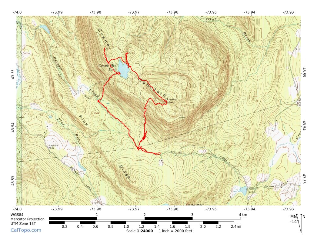 Off on Adventure Crane Mountain Wilcox Lake Wild Forest 4/14/13
