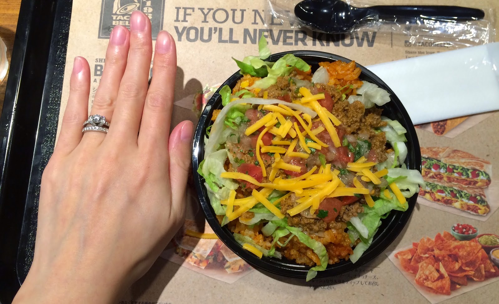 Taco Rice Bowl From Taco Bell / タコベルのタコライス I'm Made of Sugar