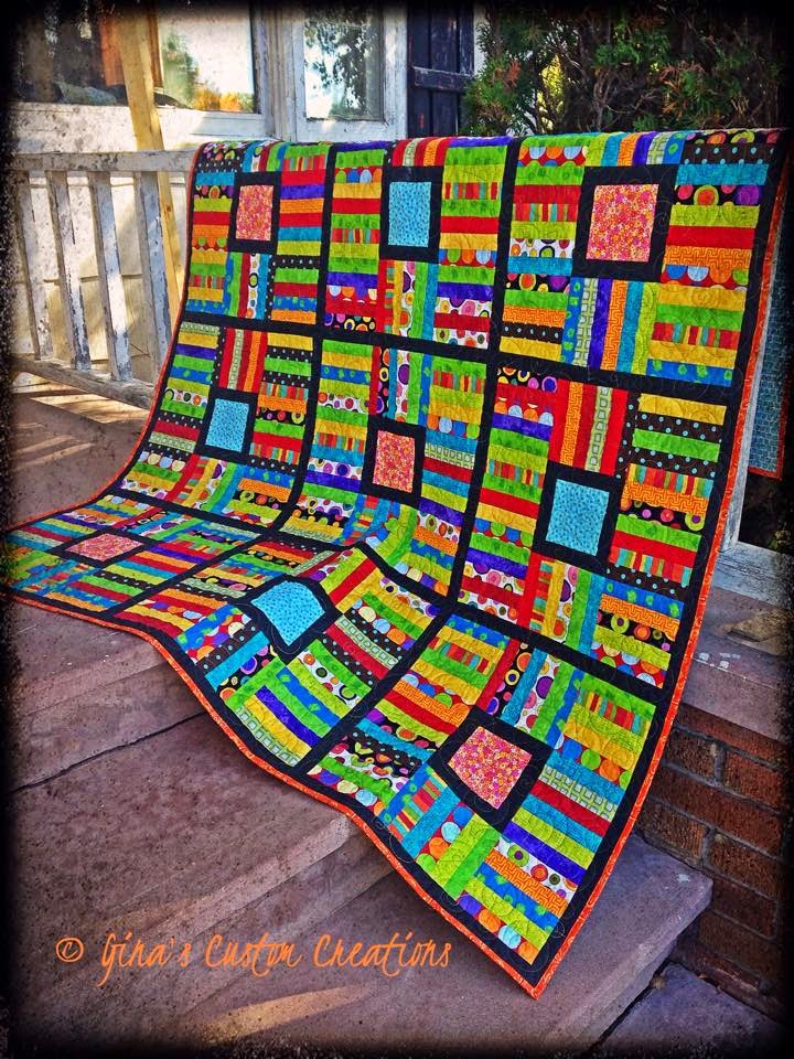 Gina'sCustomCreations "Candy Store" A Scrappy Quilt and Bloggers