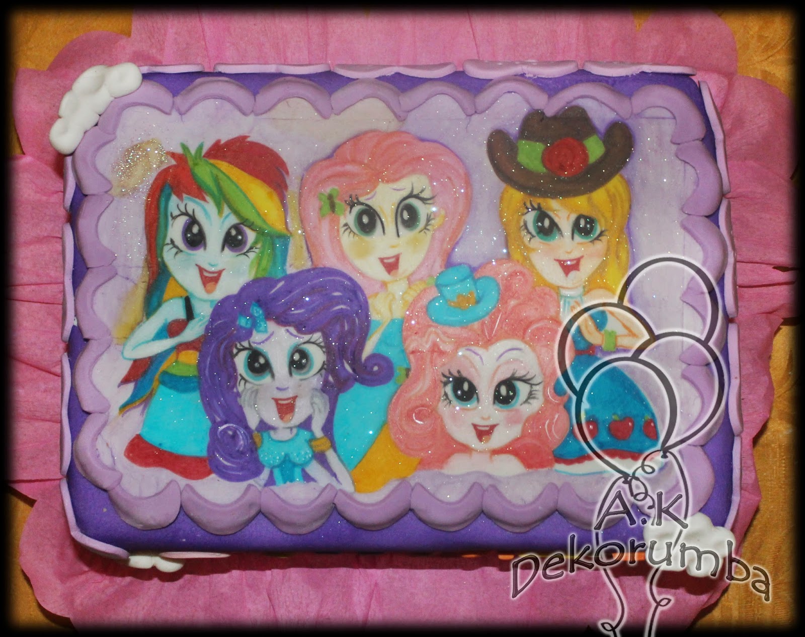Dekorumba Torta Decorada de Equestria Girls
