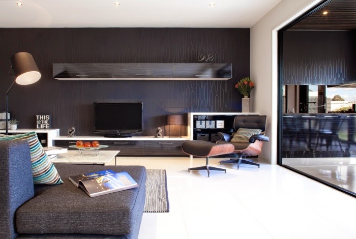 How to decorate a living room with modern wall units