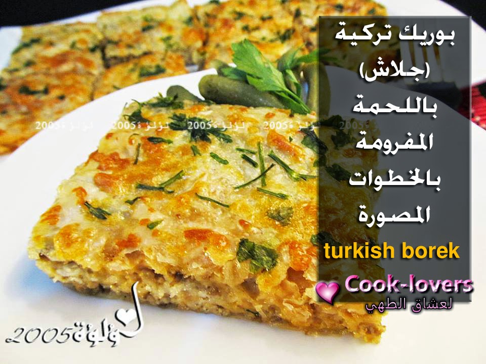 بوريك تركية جلاش باللحمة المفرومة بالخطوات المصورة Turkish Borek لعشاق الطهي