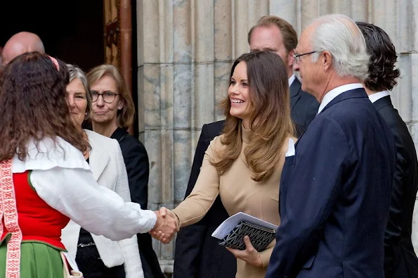 Prince Carl Philip and Princess Sofia of Sweden attend opening of the General Synod in the Uppsala Domkyrka, Sweden