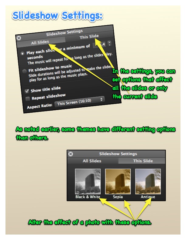 Tech Tidbits Make an iPhoto Slideshow in 15 Minutes or Less