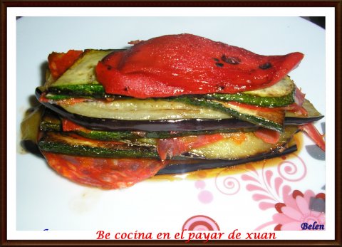 Milhojas De Verdura Con Chorizo