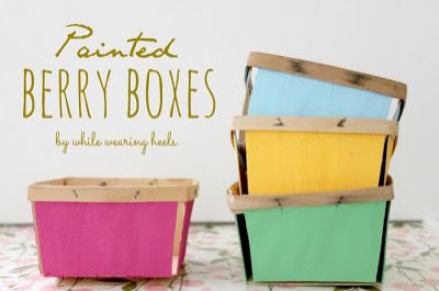 Painted Berry Boxes