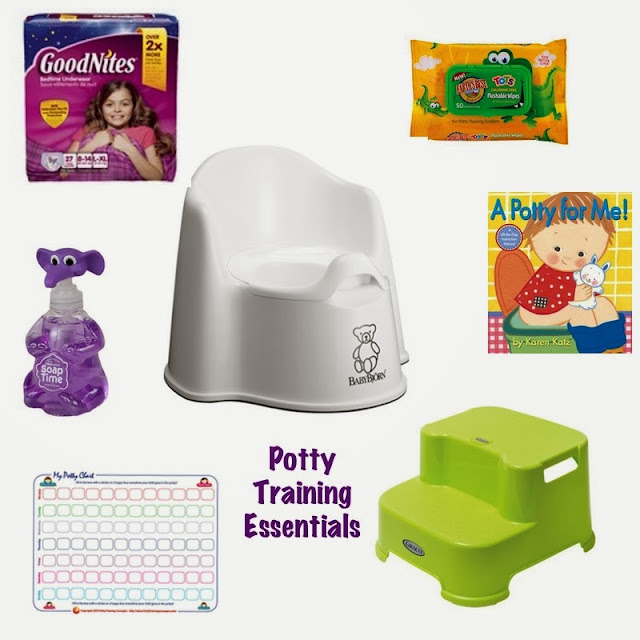 Potty Training Essentials plus FREE printable Three Sisters and Us