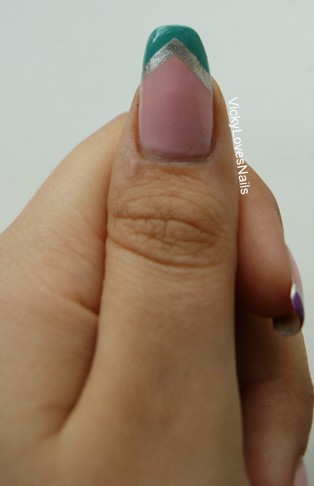 Vicky Loves Nails! Angled French Manicure.