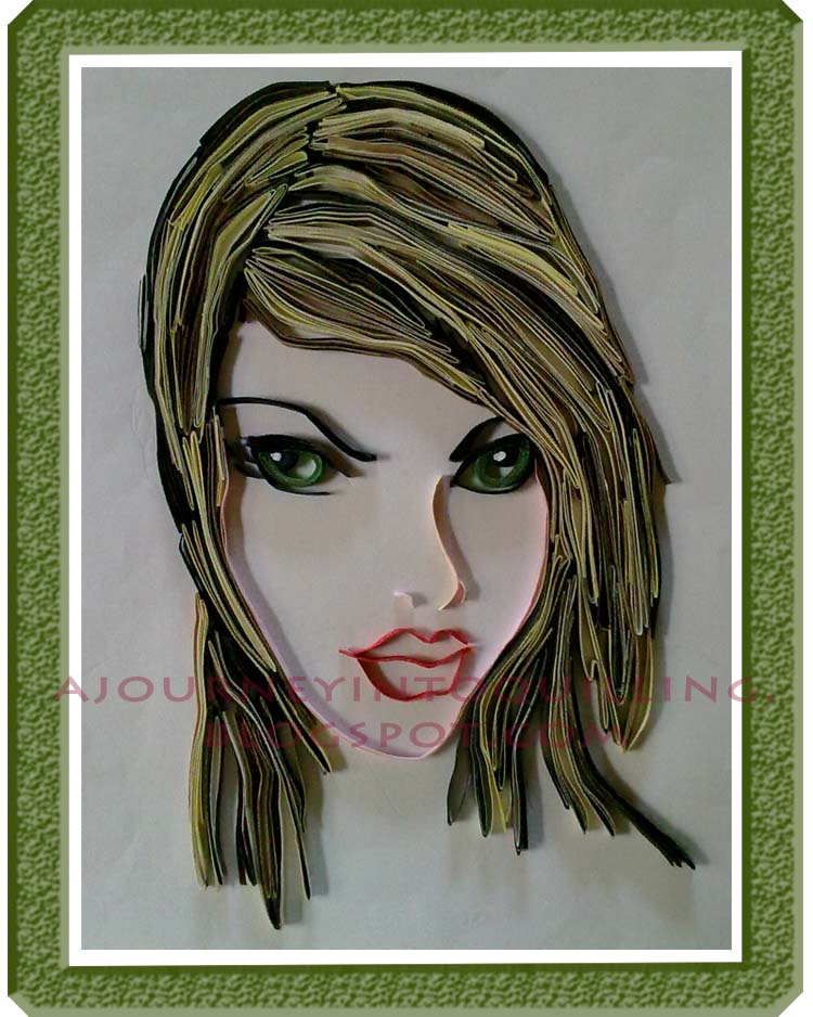 A Journey into Quilling & Paper Crafting Quilled Picture Portrait of