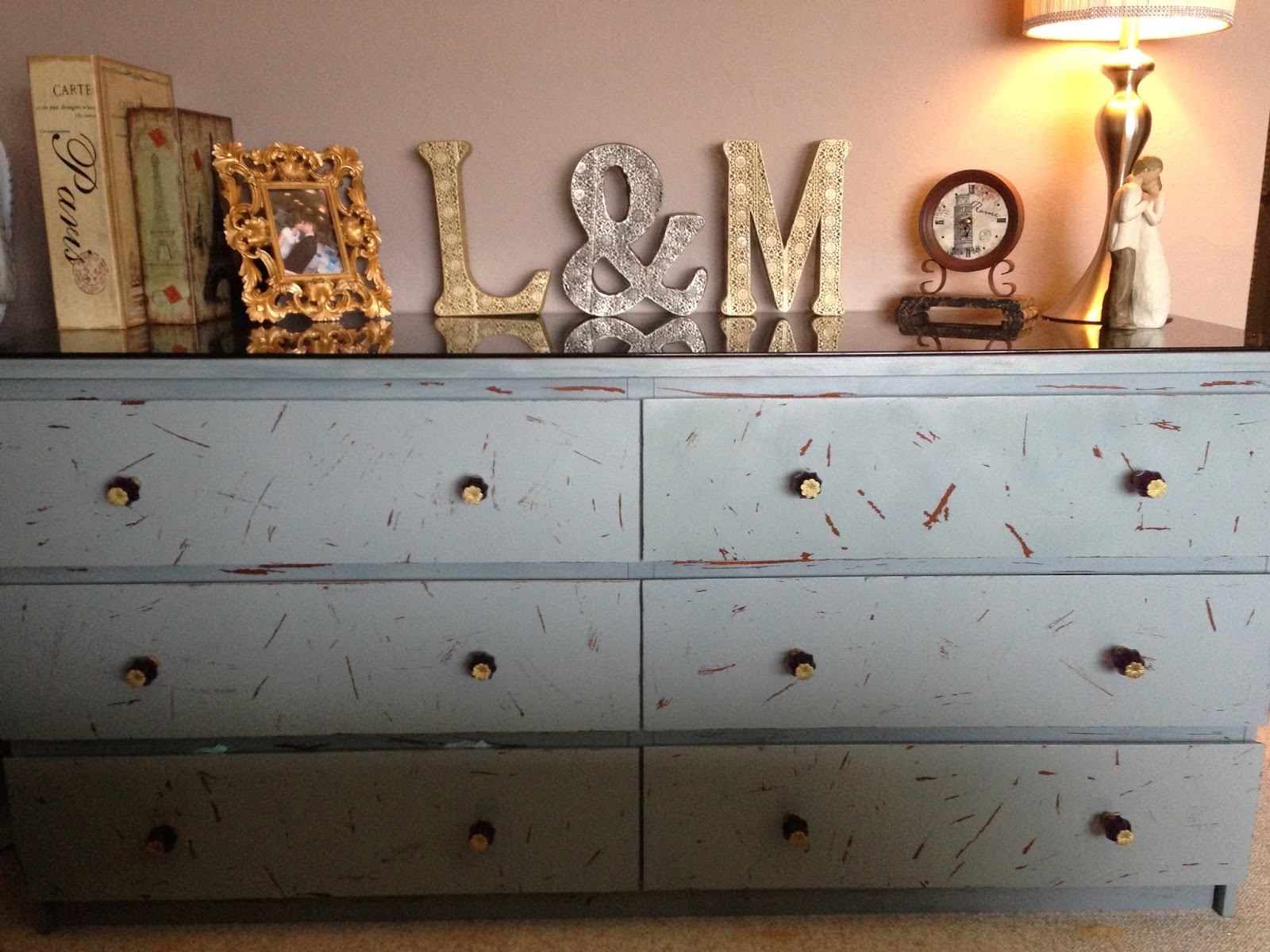 Forever and Always how to antique ikea crap.