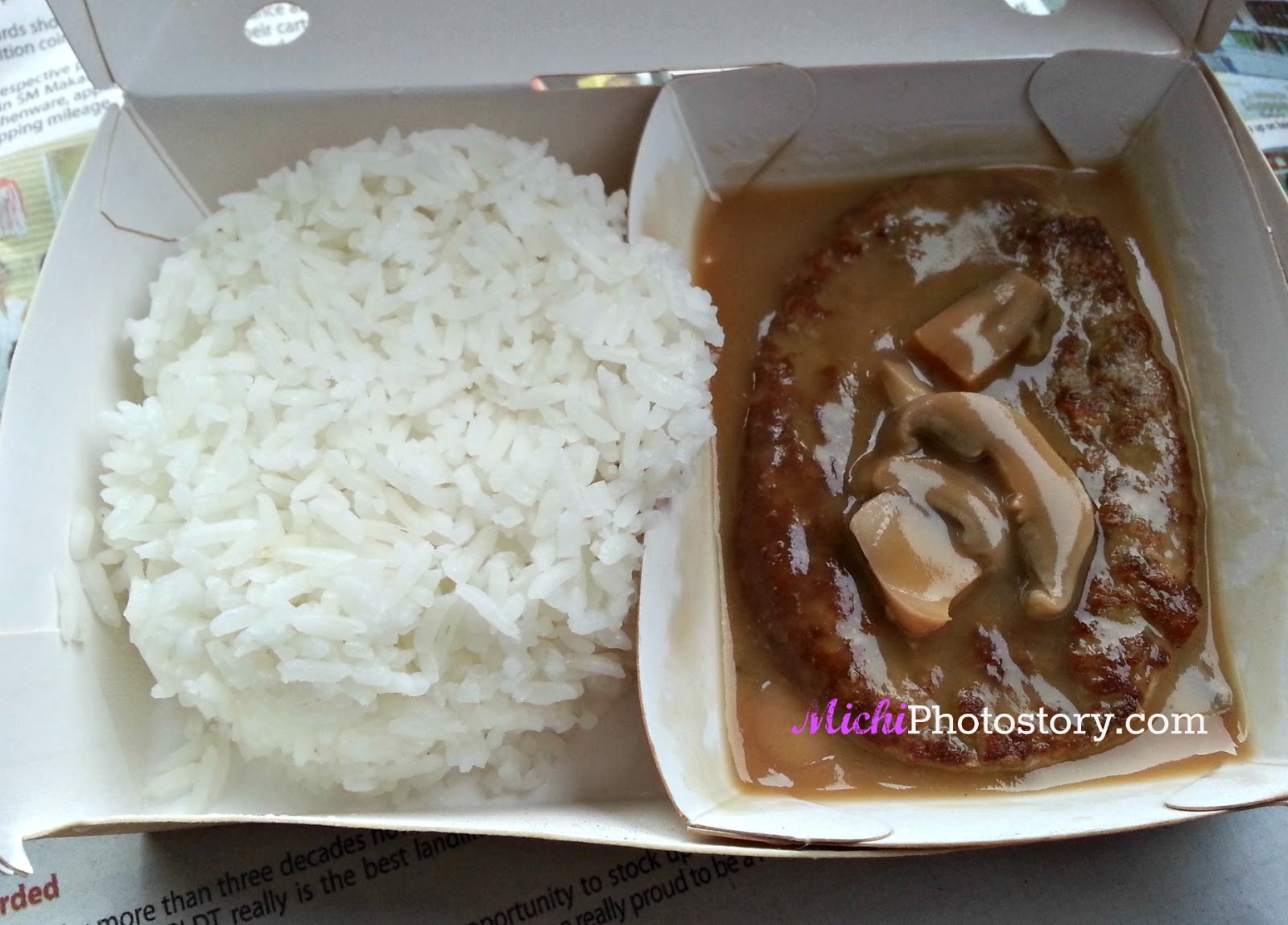 Michi Photostory Jollibee Big Burger Steak