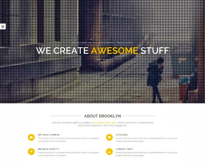 Brooklyn - Creative One Page Multi-Purpose Theme