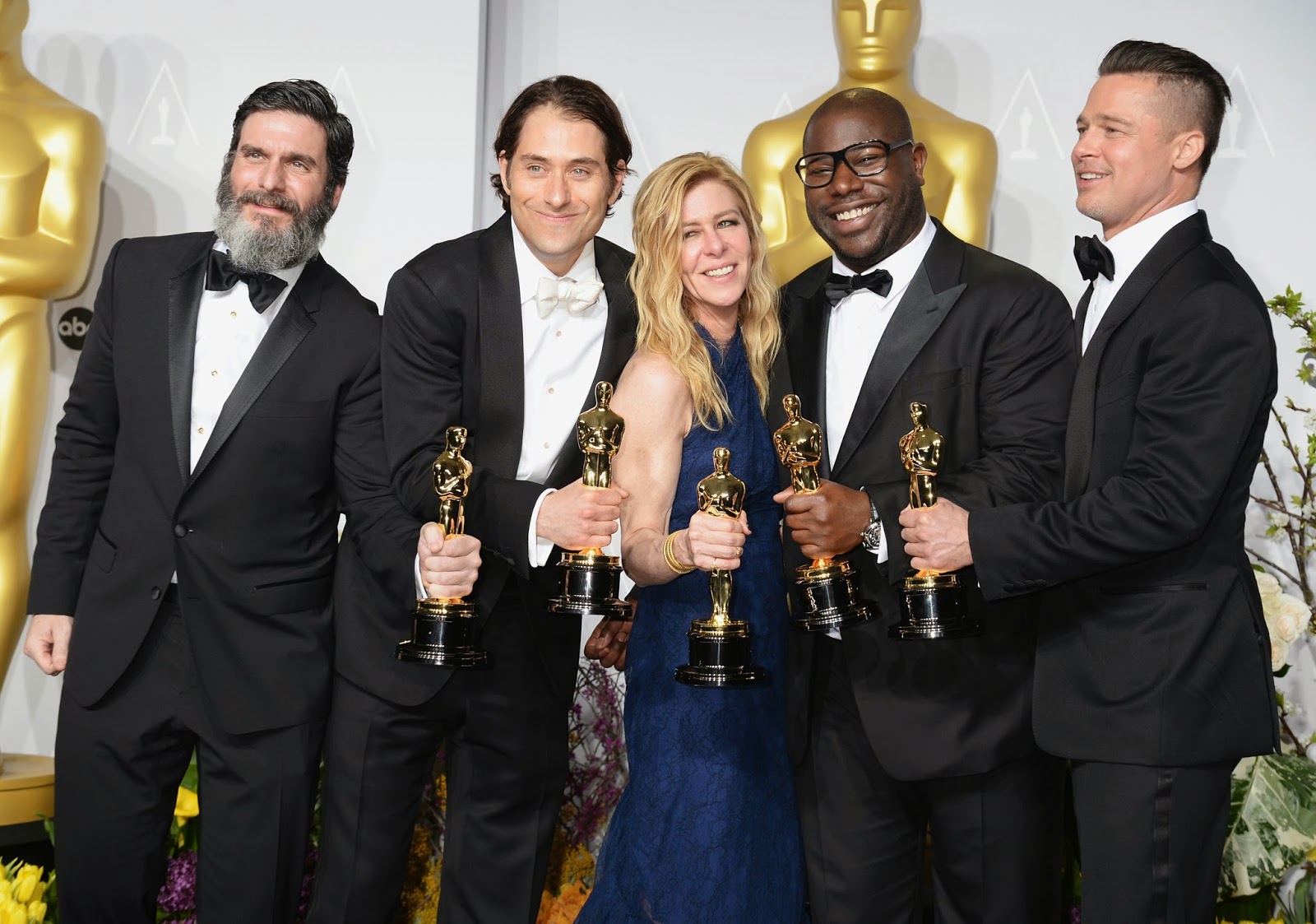 Steve McQueen's Montblanc Nicolas Rieussec Open Hometime timepiece - 86th Annual Academy Awards