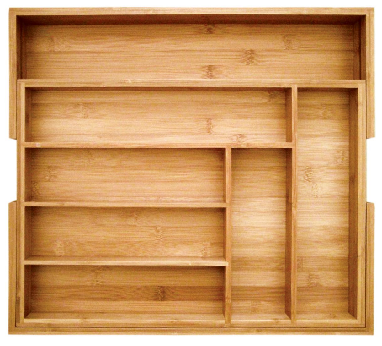Storage Sam Best Bamboo Utility Drawer Organizer