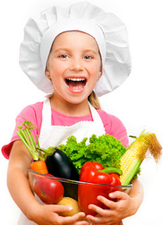 Little Girl With Vegetables