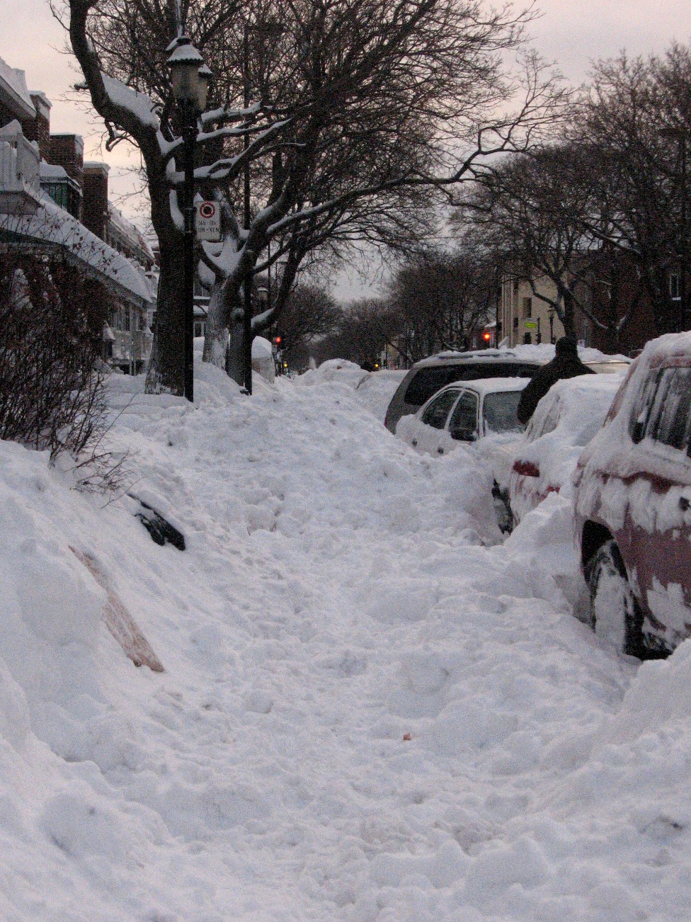 Knits By Nat Record Snowstorm in Montreal