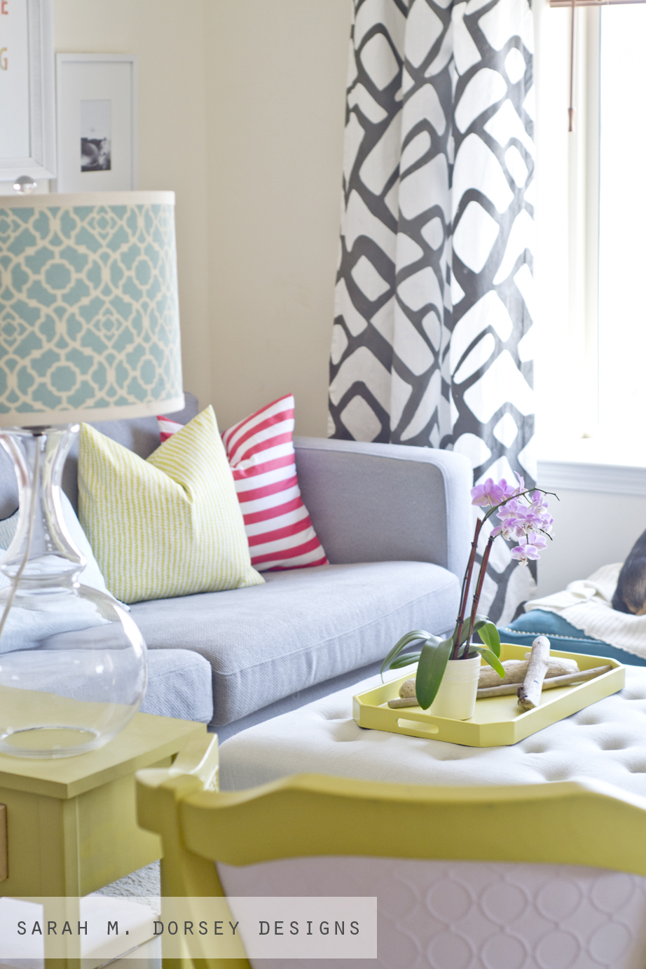 sarah m. dorsey designs 10 minute pillow shams for the Living Room