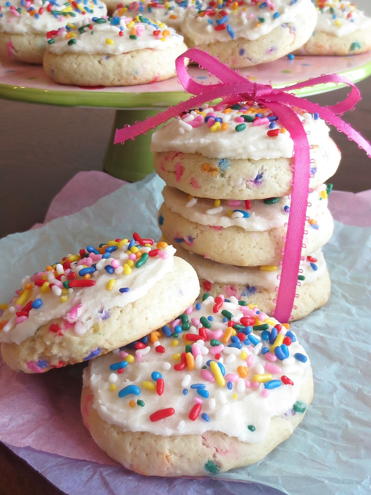 Kaitlin in the Kitchen Birthday Cake flavored Lofthouse Cookies