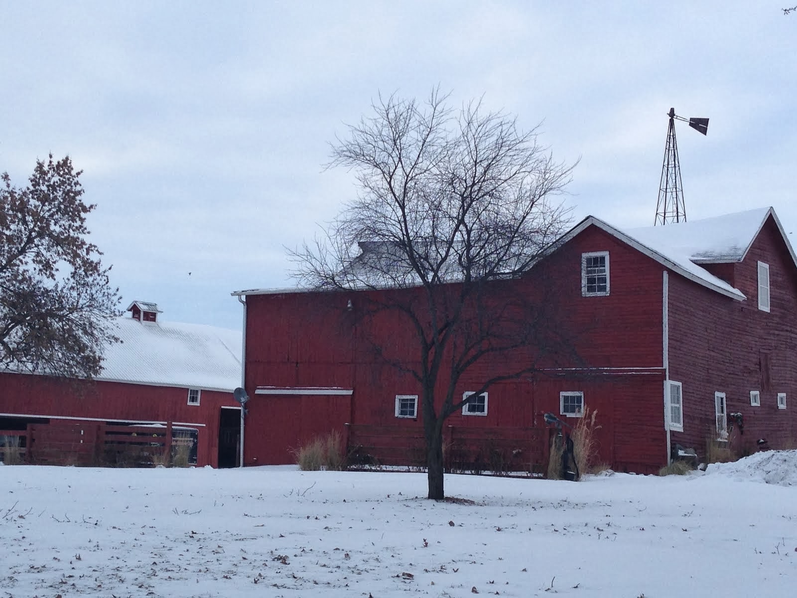 The back section of the barn is the clubhouse!