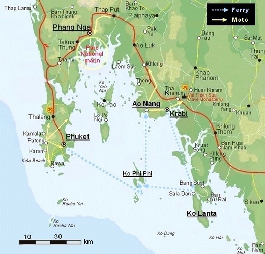aller ailleurs De Phuket à Ao Nang