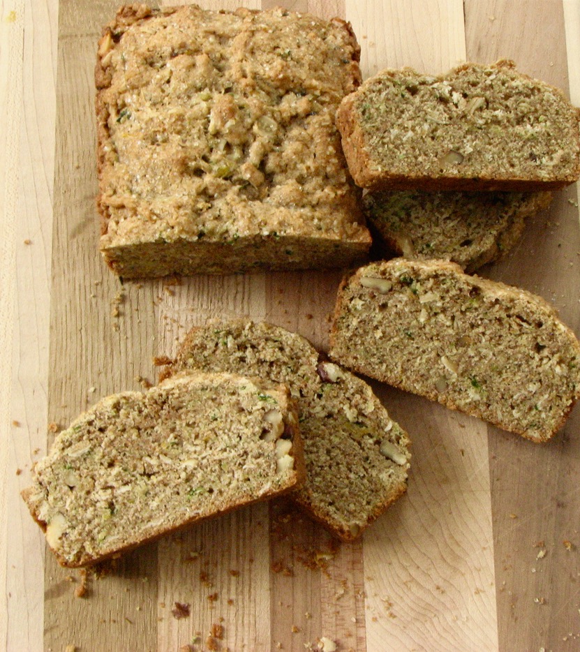 Delectably Mine Zucchini Oat Bread