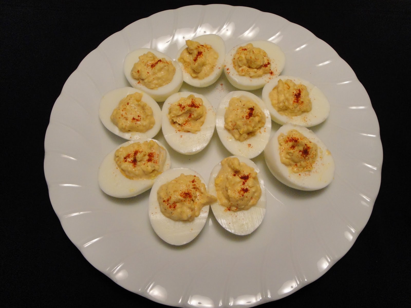 Christine's Pantry Cayenne Deviled Eggs