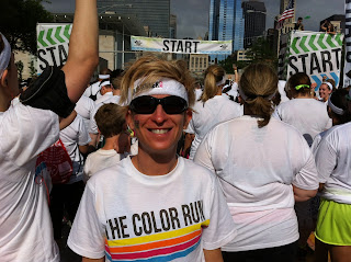 Start line of the Color Run Chicago Start line of the Color Run Chicago