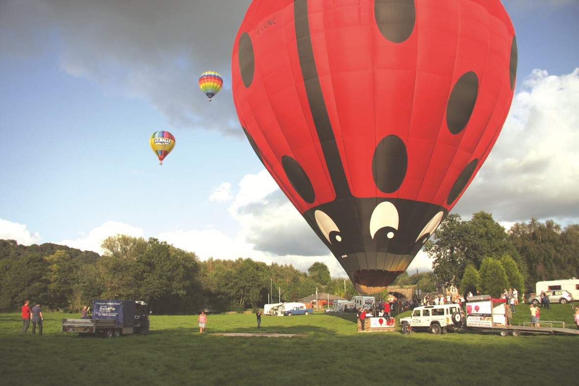 Up and away in a colourful balloon?