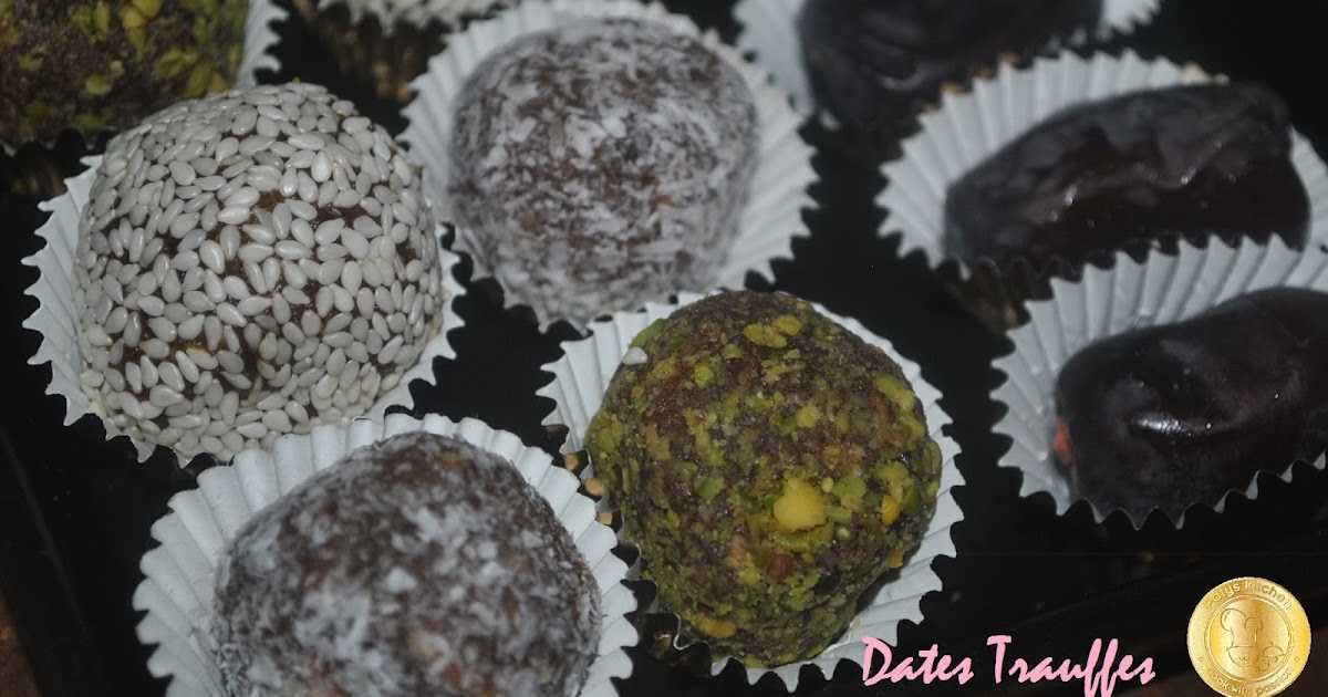 PATYSKITCHEN IFTAR TREAT KUWAIT STYLE DATES TRUFFLES / TRUFFLES KURMA