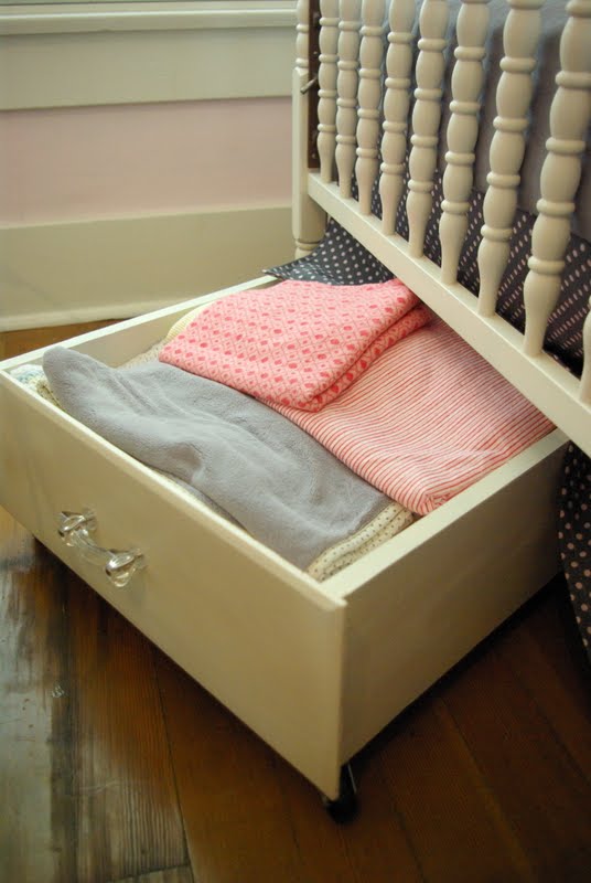 Oleander and Palm Under Bed (or crib) Storage