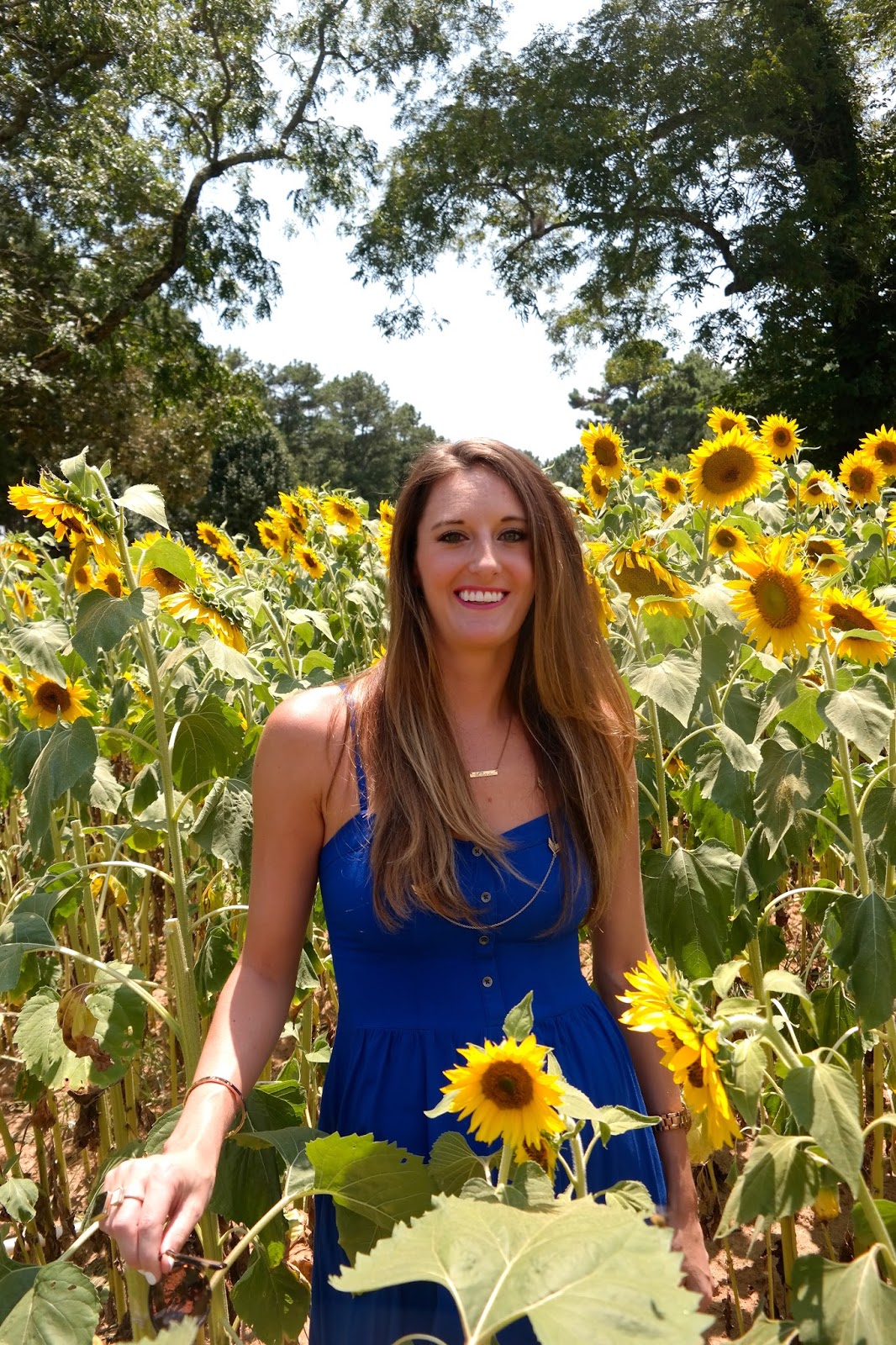 Exploring Atlanta // Field of Sunflowers Verbal Gold Blog