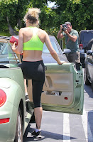 Rita Ora getting into her car