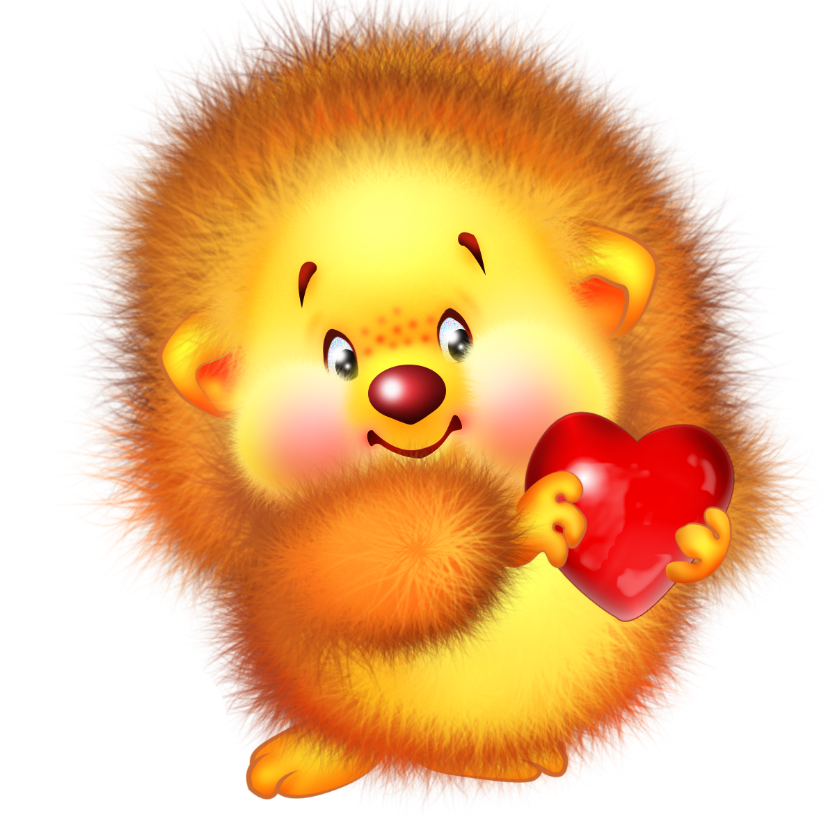 darling scrap animals with hearts