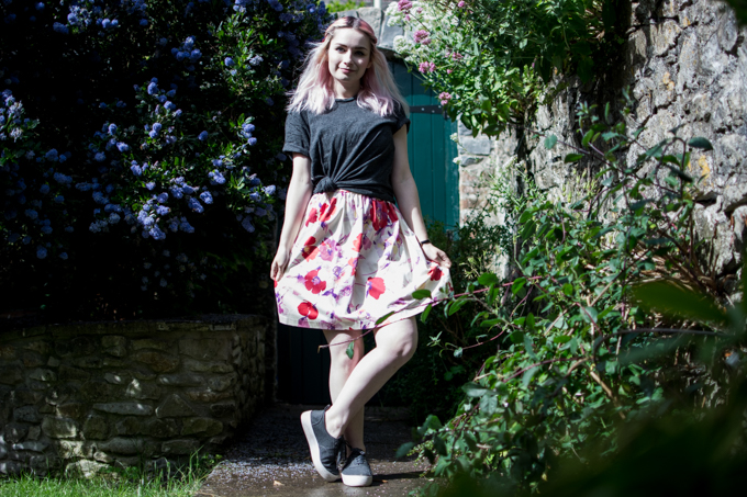 floral puffball dress