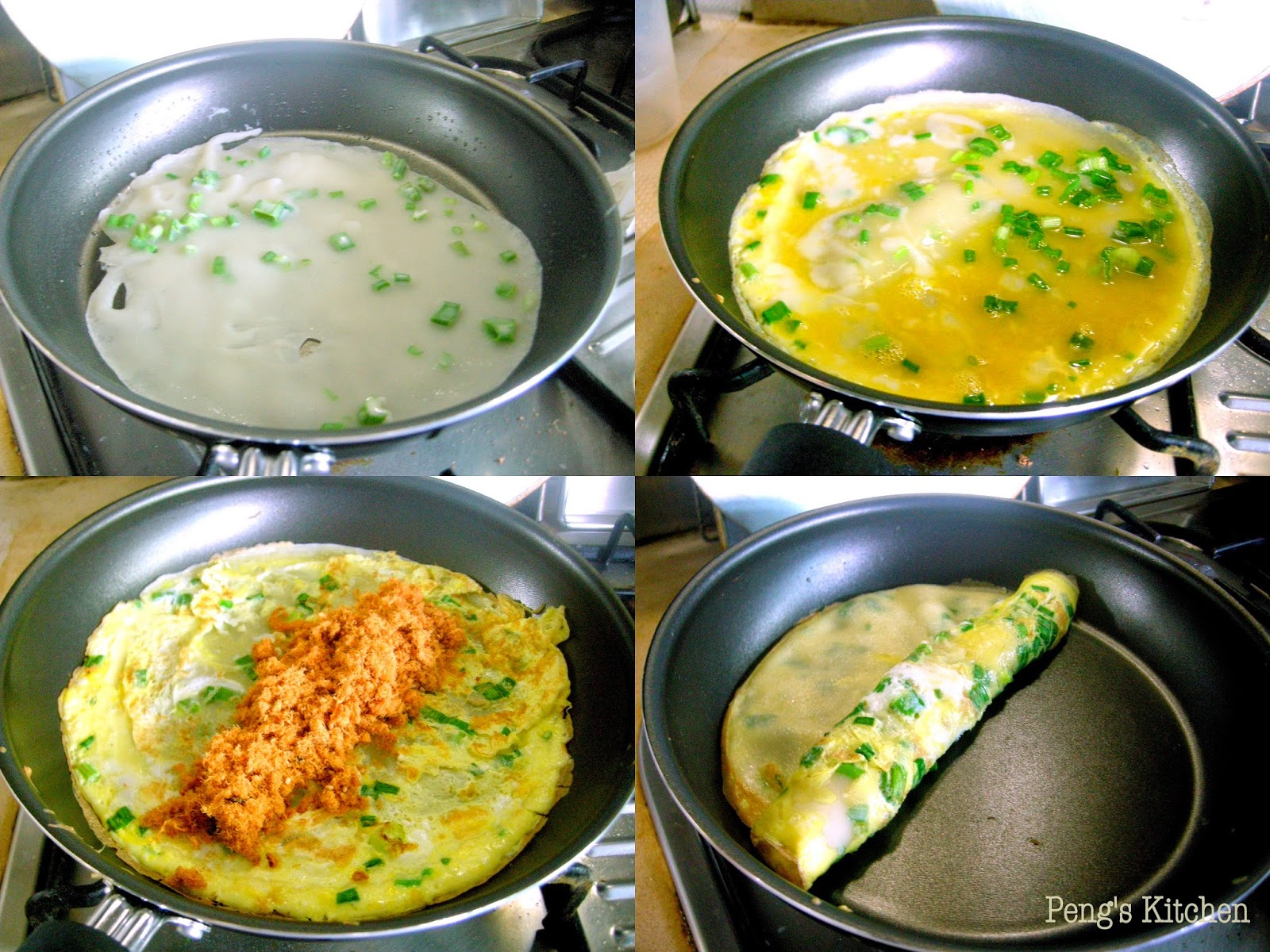 Peng's Kitchen 早餐店的蛋饼 Taiwanese Egg Pancake