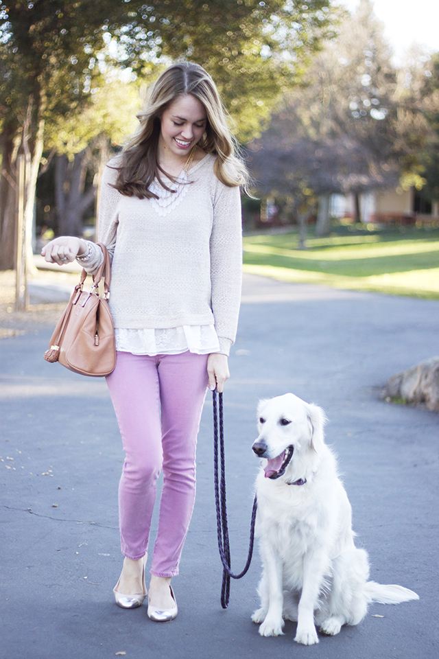 Fashion Pink & Lace Valentine's Day Outfit Michaela Noelle Designs