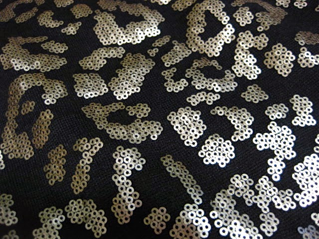 sequin leopard print