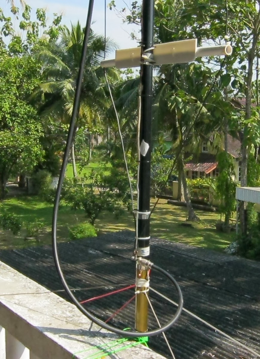 YB4GA Ham Radio Station Multiband Groundplane Antenna