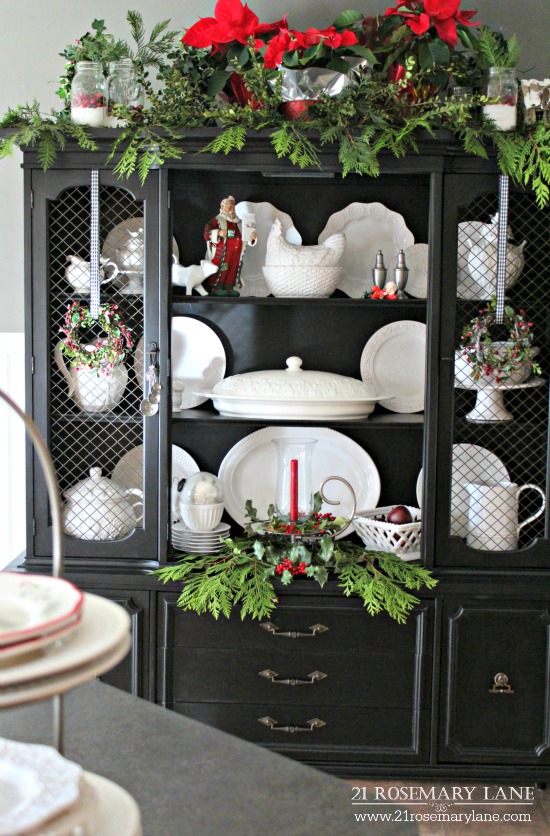 21 Rosemary Lane Christmas Hutch in the Kitchen