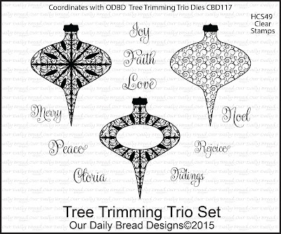 Our Daily Bread Designs Stamp set - Tree Trimming Trio