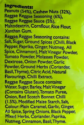 Reggae Reggae Jerk Peanuts and Cashew Nuts ingredients