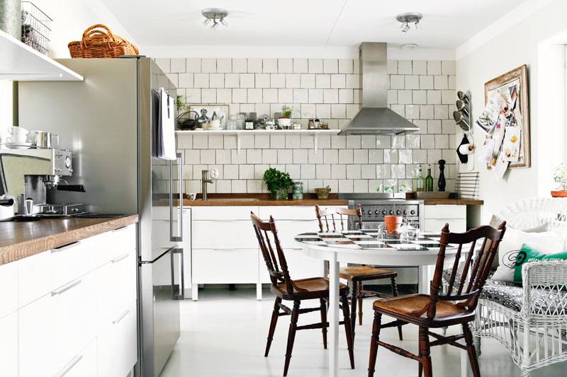 Hedvig och jag: kök med kvadrat