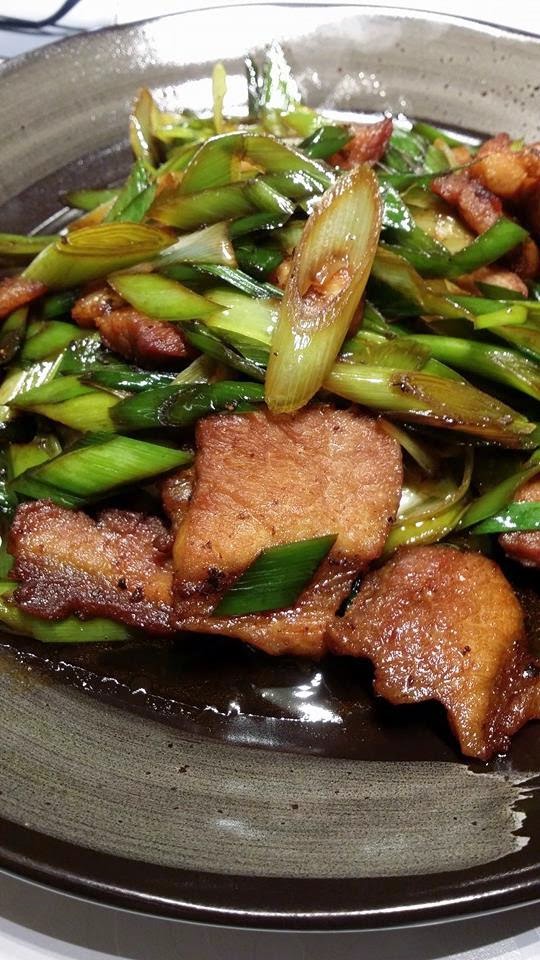 Stir Fry Pork Belly with Leek by Doreen Tamjiak