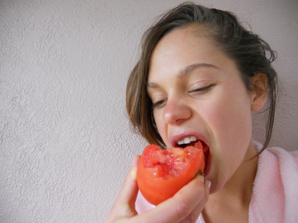 Snacking Squirrel When Life Hands You Tomatoes...