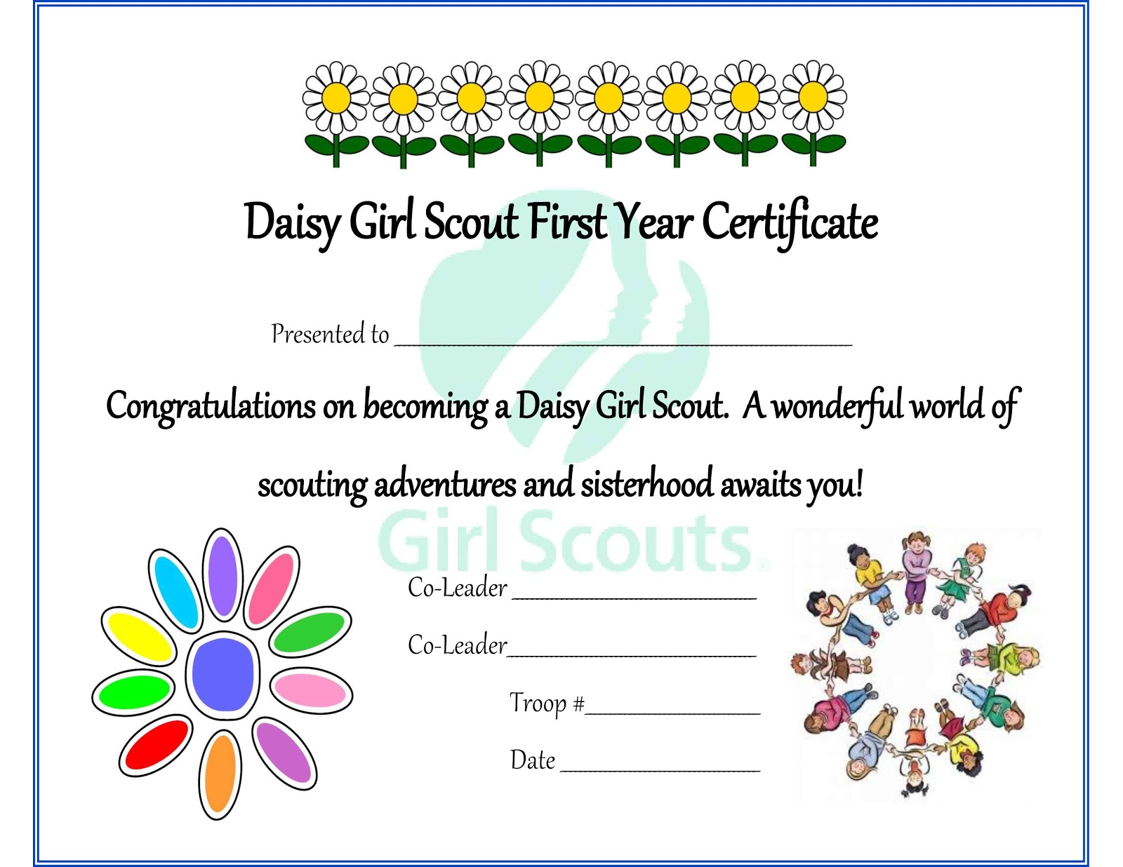 Girl Scout Daisy Program