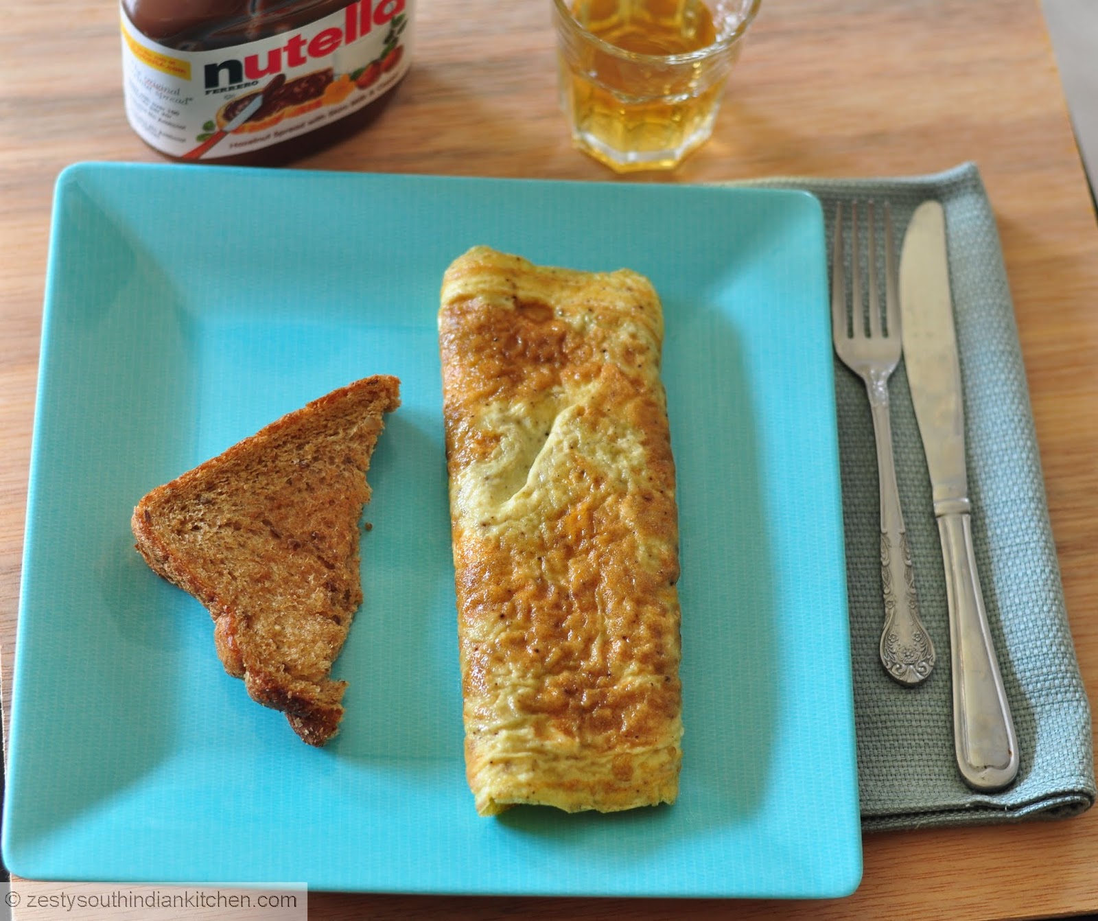 Rolled Omelet My tribute to Julia Child Zesty South Indian Kitchen