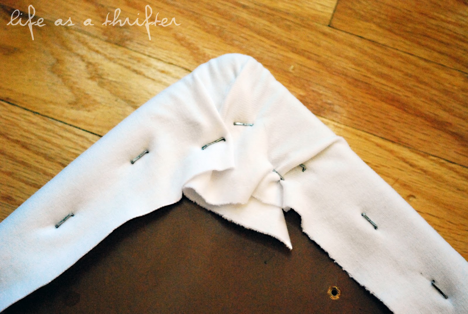 Life as a Thrifter How to Reupholster a Chair Seat