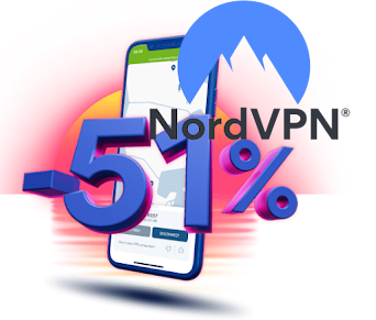 NordVPN خصم 68% على لاشتراك السنوي! الأمان عبر الإنترنت مقابل $3.71/شهر.