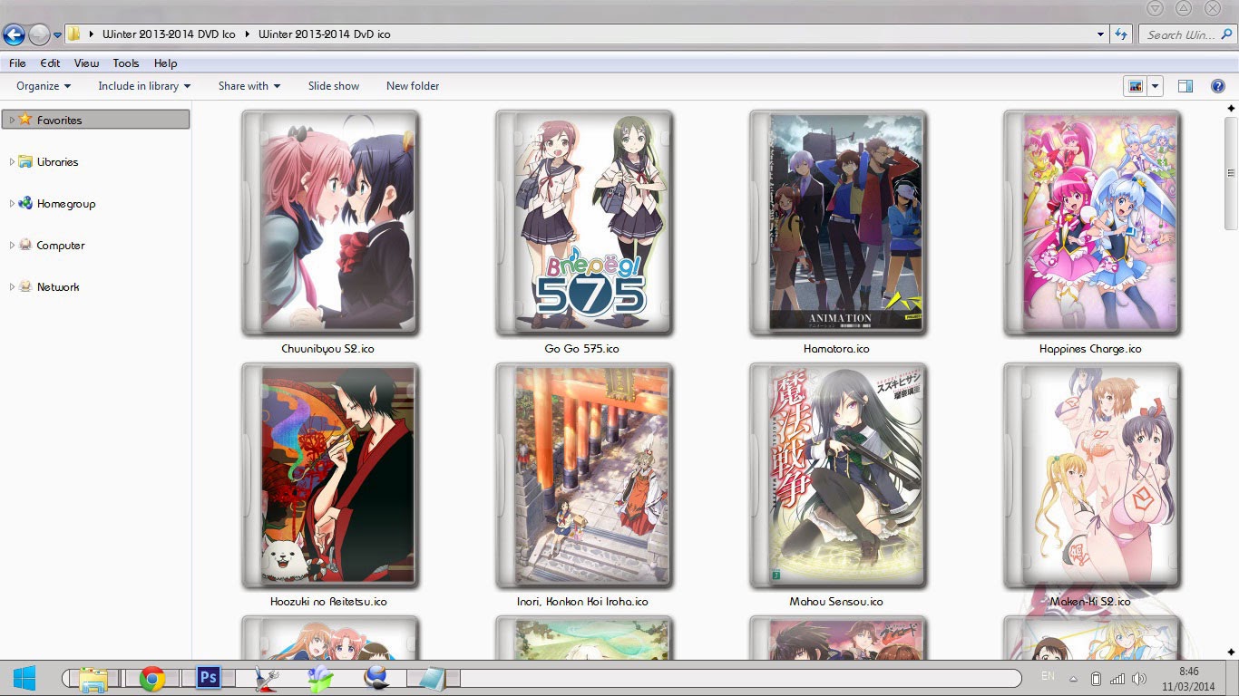 Anime Winter 2014 Folder Icon