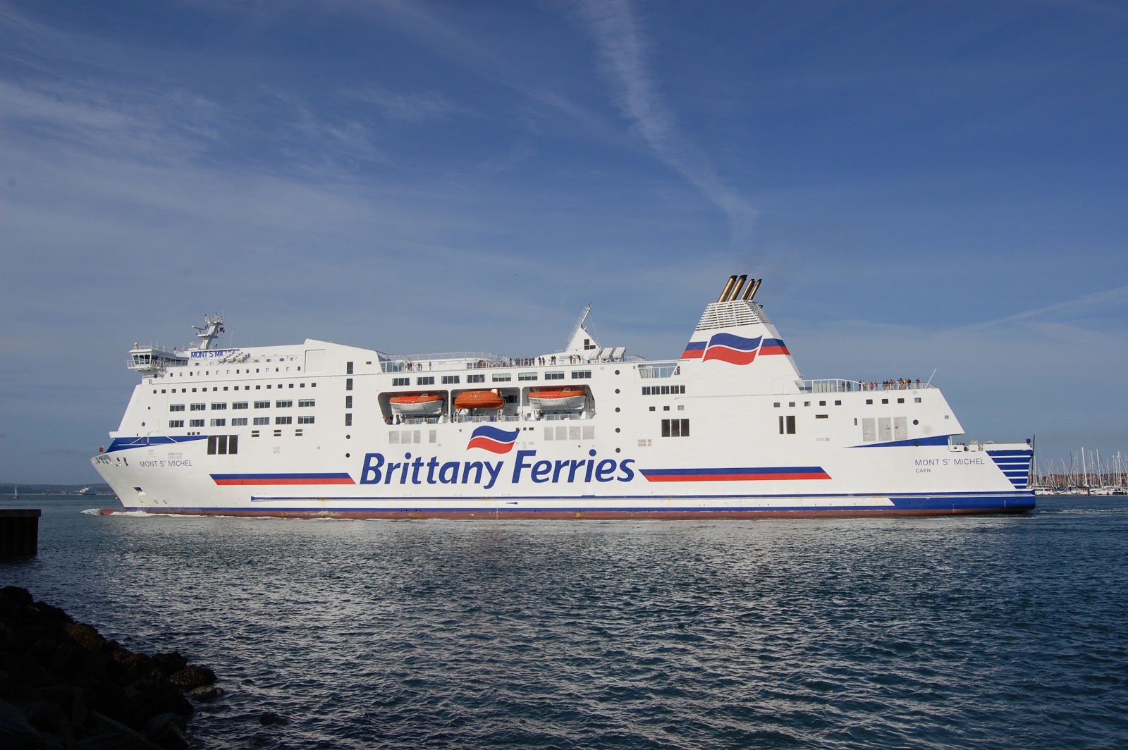 BRITTANY FERRIES BRITTANY FERRIES "MONT STMICHEL" AT PORTSMOUTH